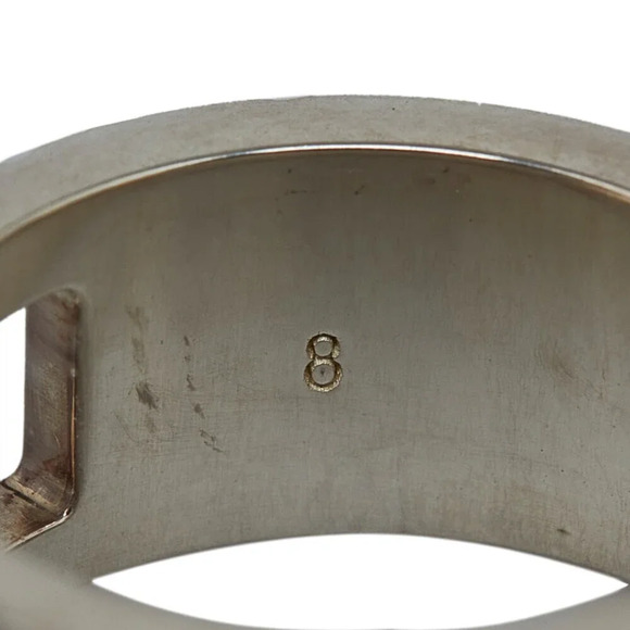 Authentic Gucci Cutout G Silver Ring - Picture 5 of 7